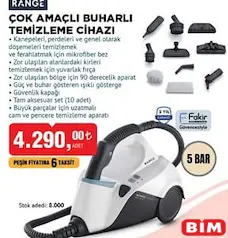 RANGE ÇOK AMAÇLI BUHARLI TEMİZLEME CİHAZI